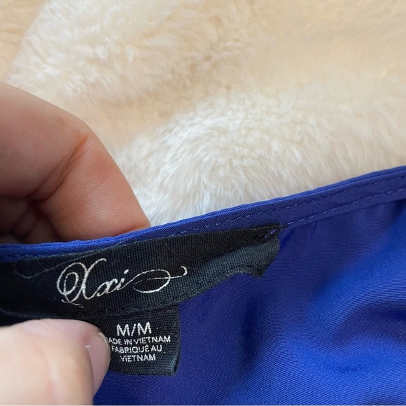 Blue/black color block sleeveless dress pockets DJ Tanner - Picture 5 of 7